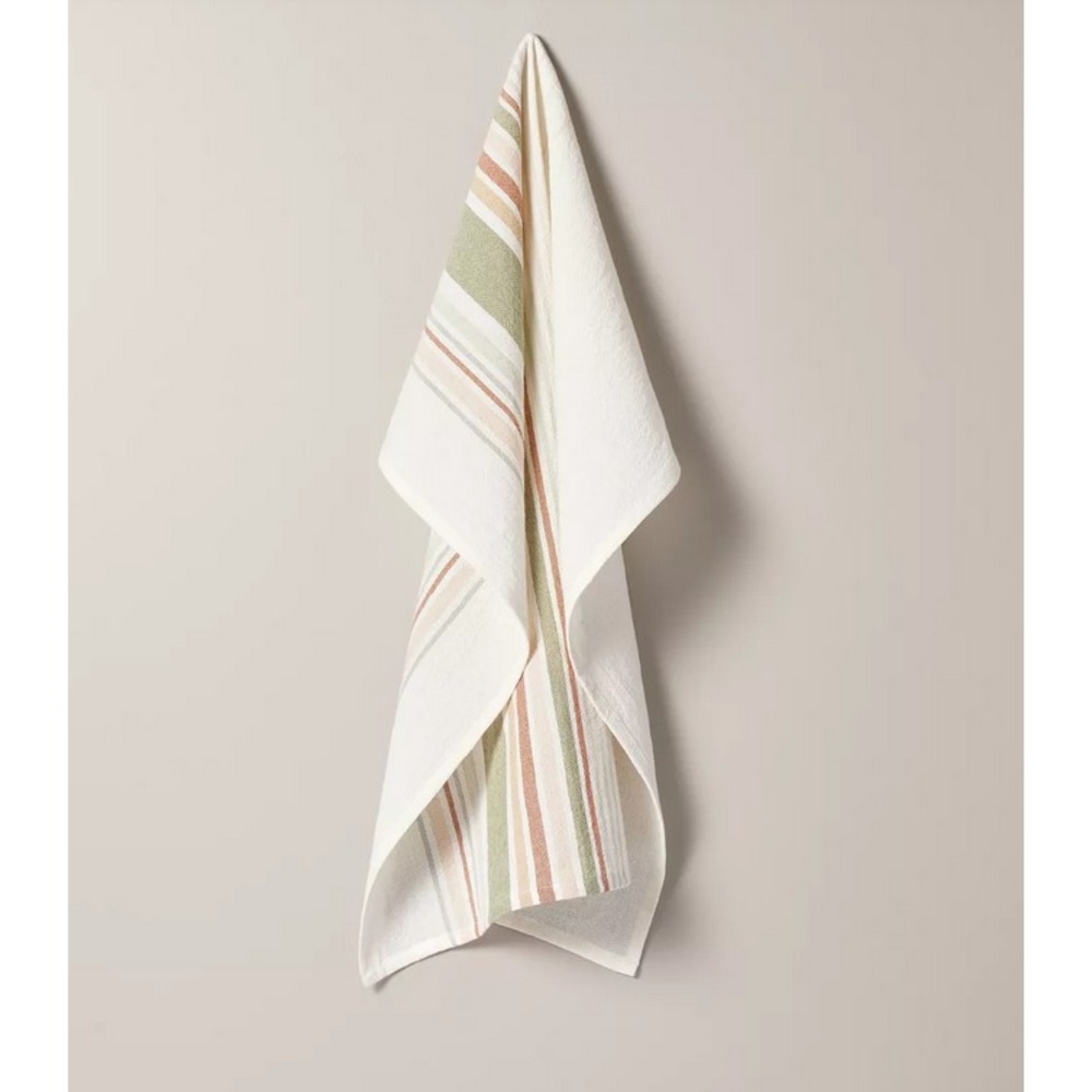 Magnolia Hearth & Hand Kitchen Flour Sack Dish Towel Rainbow Stripe New Print - Picture 2 of 3